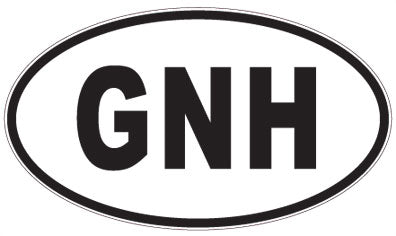 GNH - 3 Letter Initials Oval Sticker