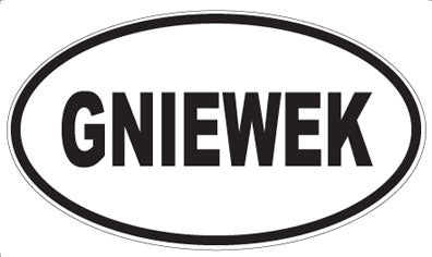 GNIEWEK - Oval Magnet