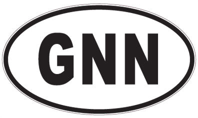 GNN - 3 Letter Initials Oval Magnet