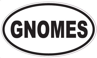GNOMES - Oval Sticker