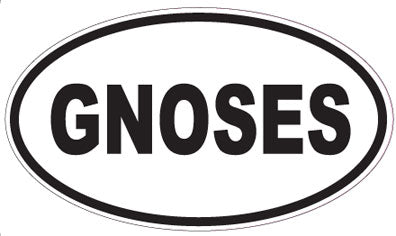 GNOSES - Oval Sticker