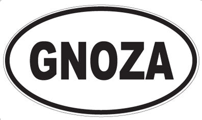 GNOZA - Oval Magnet