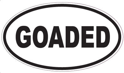 GOADED - Oval Sticker