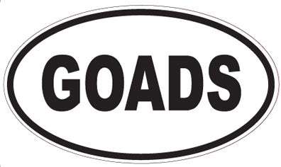 GOADS - Oval Sticker