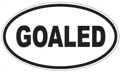 GOALED - Oval Sticker