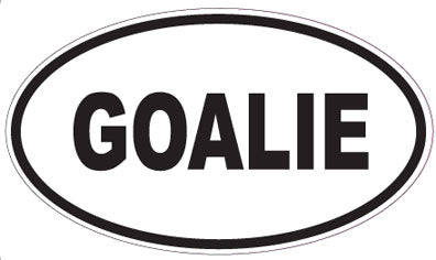 GOALIE - Oval Sticker