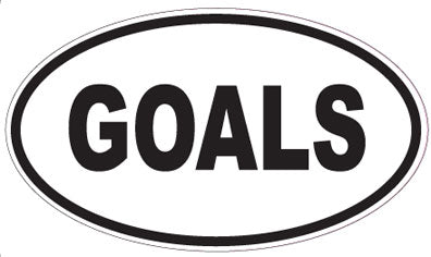 GOALS - Oval Sticker