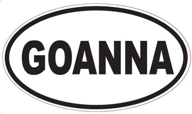GOANNA - Oval Sticker