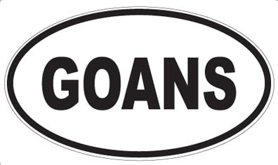 GOANS - Oval Magnet