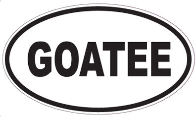GOATEE - Oval Sticker