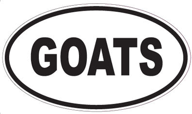 GOATS - Oval Sticker