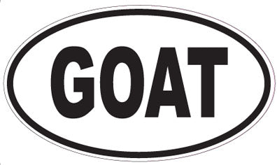 GOAT - Oval Sticker