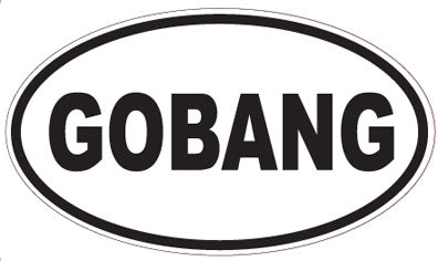 GOBANG - Oval Sticker