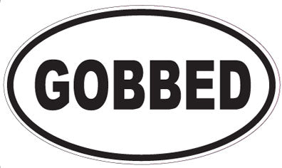 GOBBED - Oval Sticker