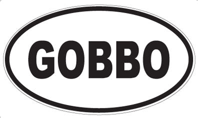 GOBBO - Oval Magnet