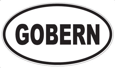 GOBERN - Oval Magnet