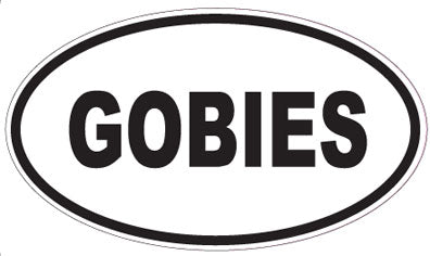 GOBIES - Oval Sticker
