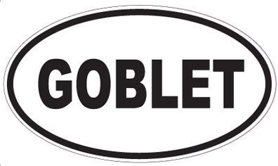 GOBLET - Oval Sticker