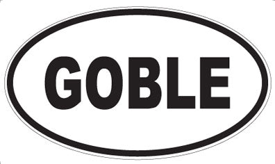 GOBLE - Oval Magnet