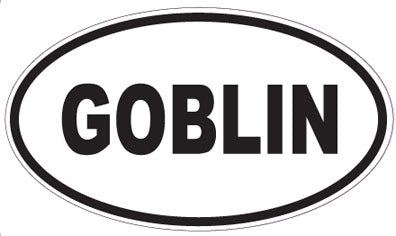 GOBLIN - Oval Sticker