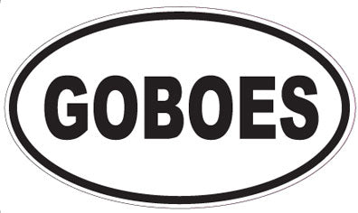 GOBOES - Oval Sticker