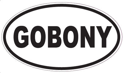GOBONY - Oval Sticker