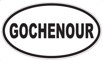 GOCHENOUR - Oval Magnet