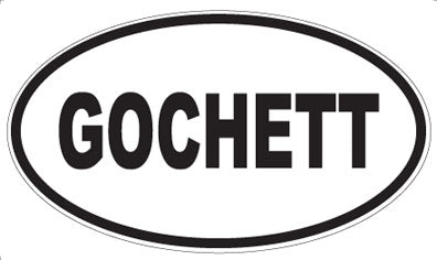 GOCHETT - Oval Magnet