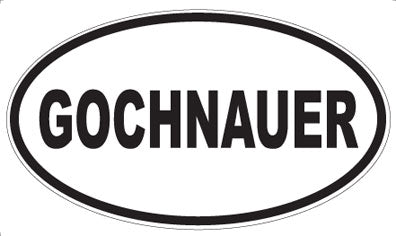 GOCHNAUER - Oval Magnet