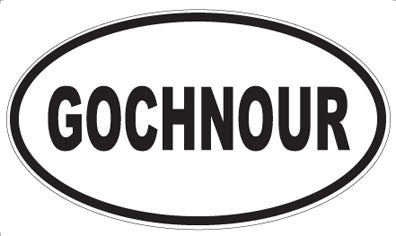 GOCHNOUR - Oval Magnet