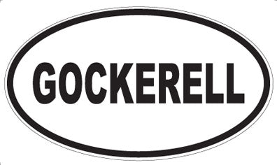 GOCKERELL - Oval Magnet