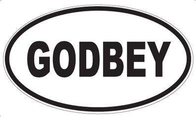GODBEY - Oval Magnet