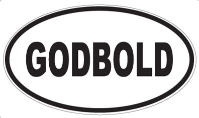 GODBOLD - Oval Magnet