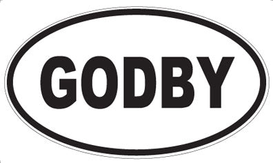 GODBY - Oval Magnet