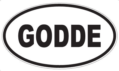 GODDE - Oval Magnet