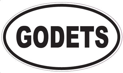 GODETS - Oval Sticker
