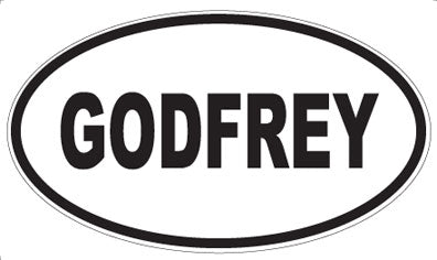 GODFREY - Oval Magnet