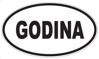 GODINA - Oval Magnet