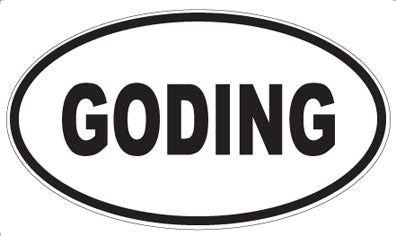 GODING - Oval Magnet