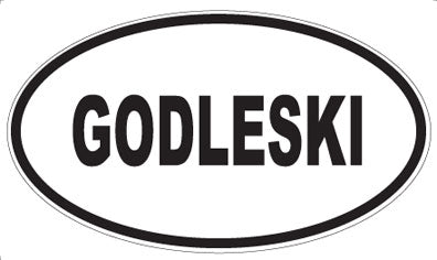 GODLESKI - Oval Magnet