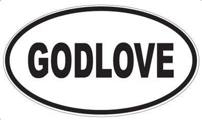 GODLOVE - Oval Magnet