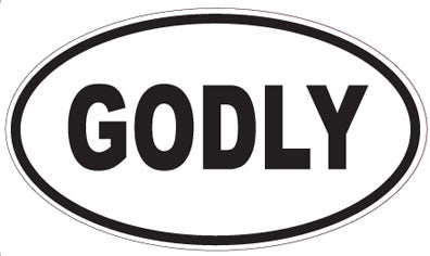 GODLY - Oval Sticker
