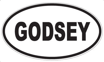 GODSEY - Oval Magnet