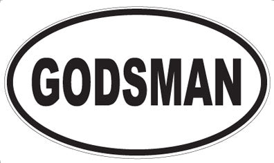 GODSMAN - Oval Magnet