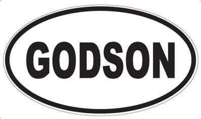GODSON - Oval Magnet