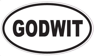 GODWIT - Oval Sticker