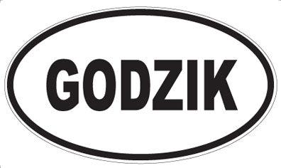 GODZIK - Oval Magnet