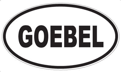 GOEBEL - Oval Magnet