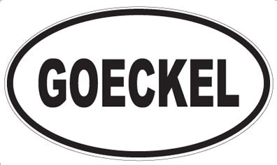 GOECKEL - Oval Magnet