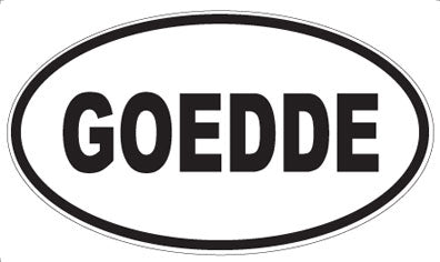 GOEDDE - Oval Magnet